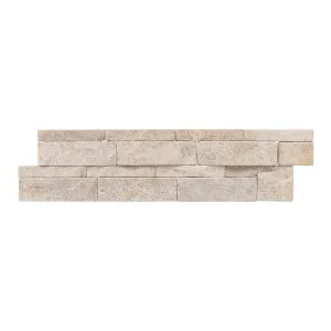 Sandy Beach, 6" x 24" Ledger Panel - Stacked Natural Stone