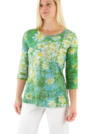 Sara Tee 3/4 - J5056 - AFloat Garden