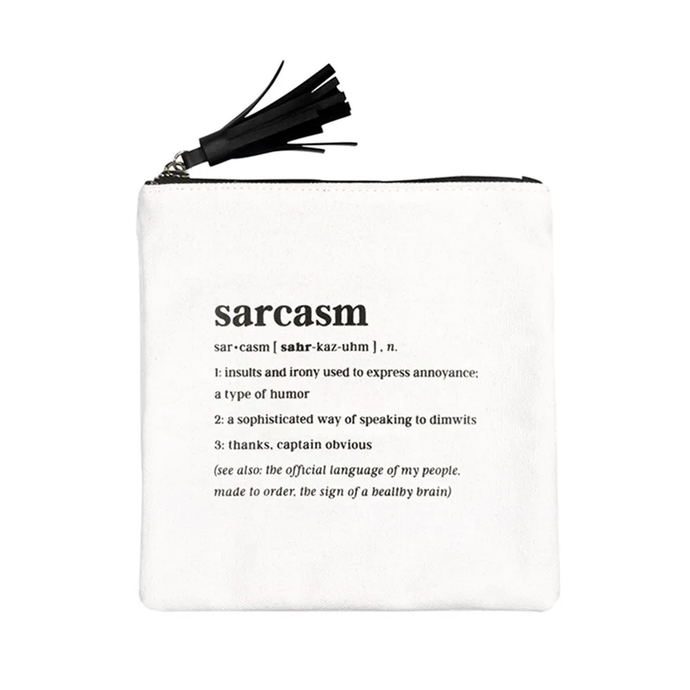 Sarcasm Cosmetic Bag