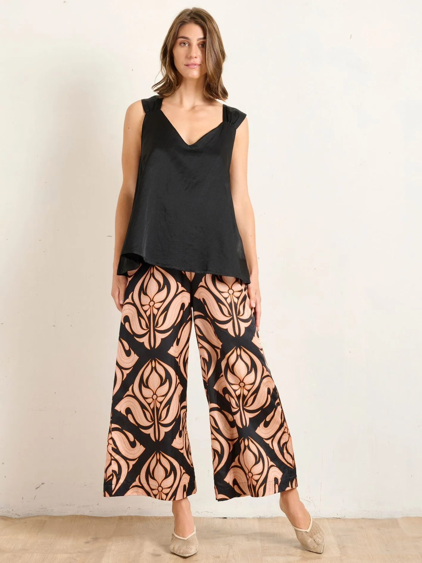 SILKY PALAZZO ONYX