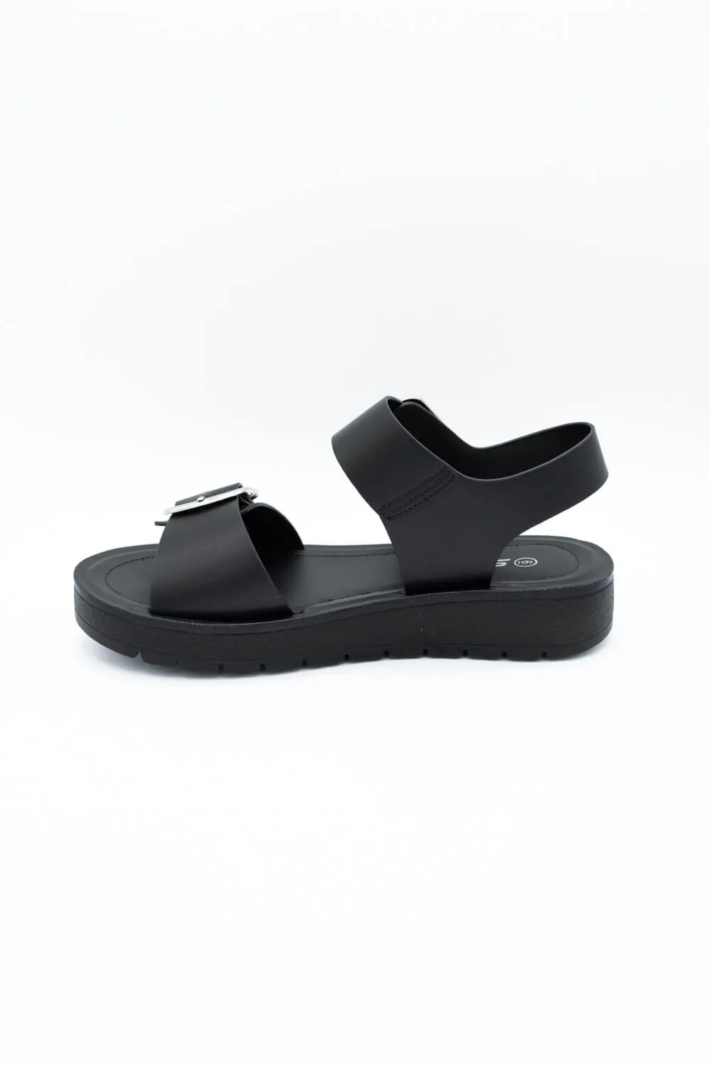 Soda Jackie Platform Sandals for Women in Black | JACKIE-S BLACK