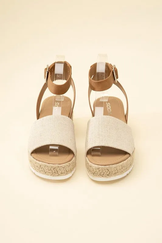 Soda TOPIC Espadrille Ankle strap Sandals