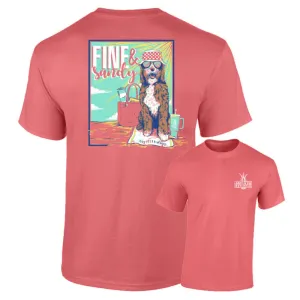 Southernology Women's Fine and Sandy Short Sleeve Graphic T-Shirt