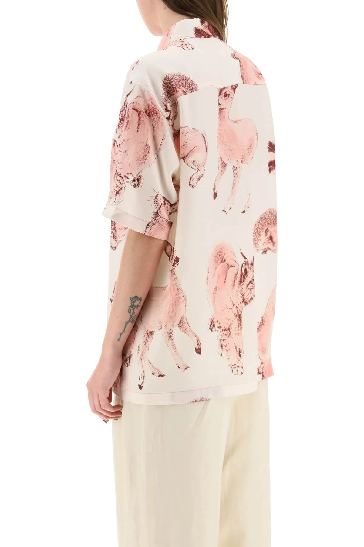 Stella mccartney 'fauna rewild' silk shirt