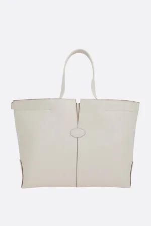 Structured Smooth Leather Tote Bag