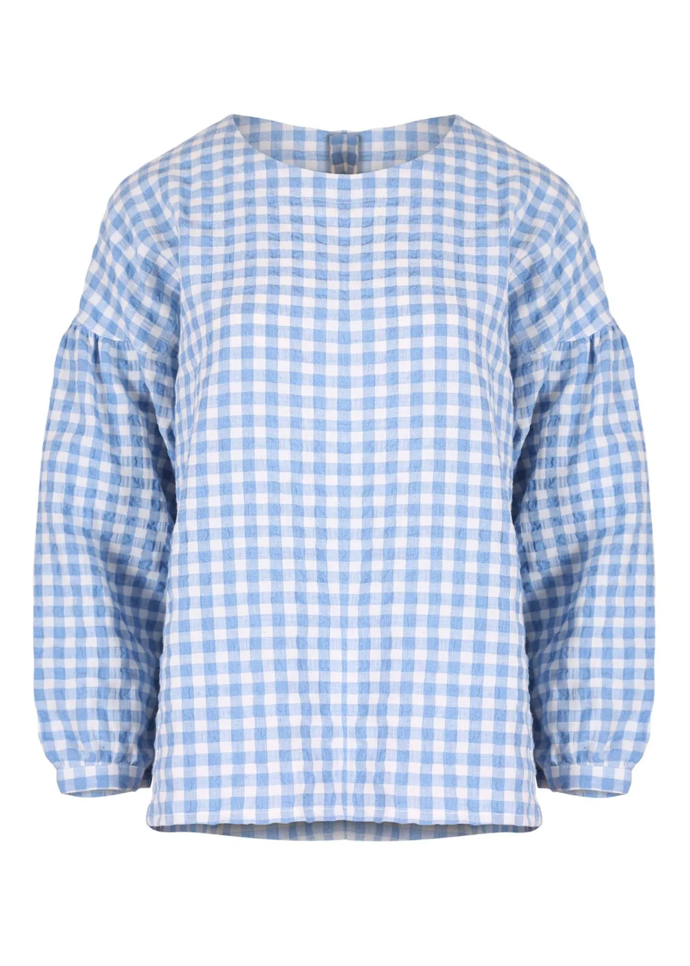 Suzanna Luxe Blouse Blue in Linen