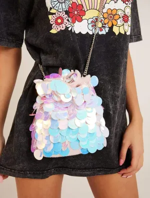 Tilly Holo Sequin Cross Body Bag