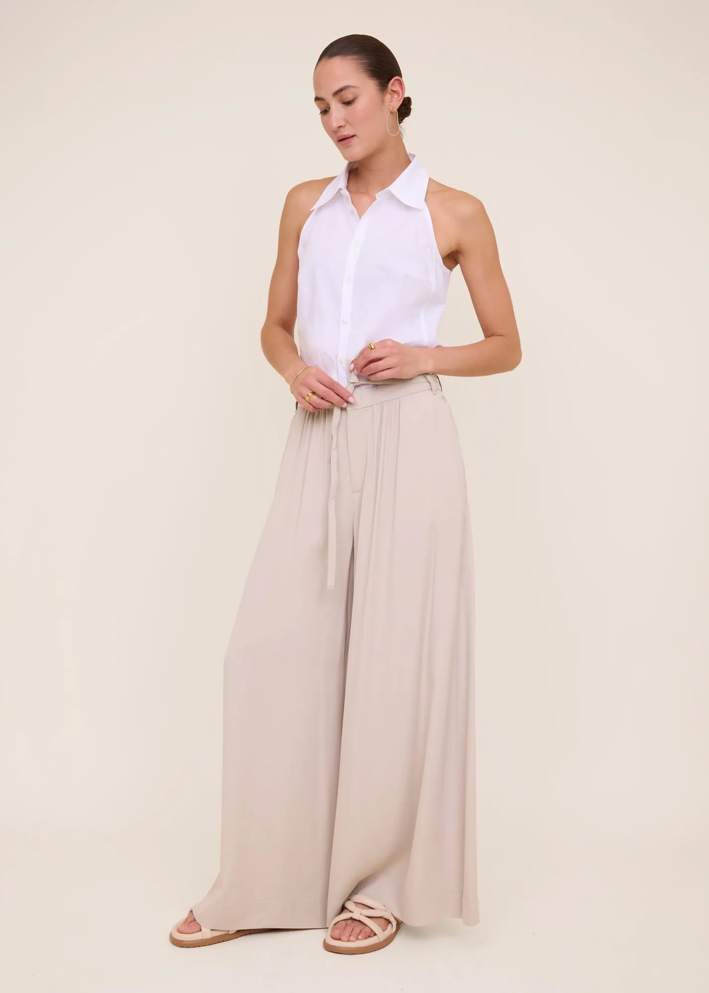 Top Cotton poplin sleeveless