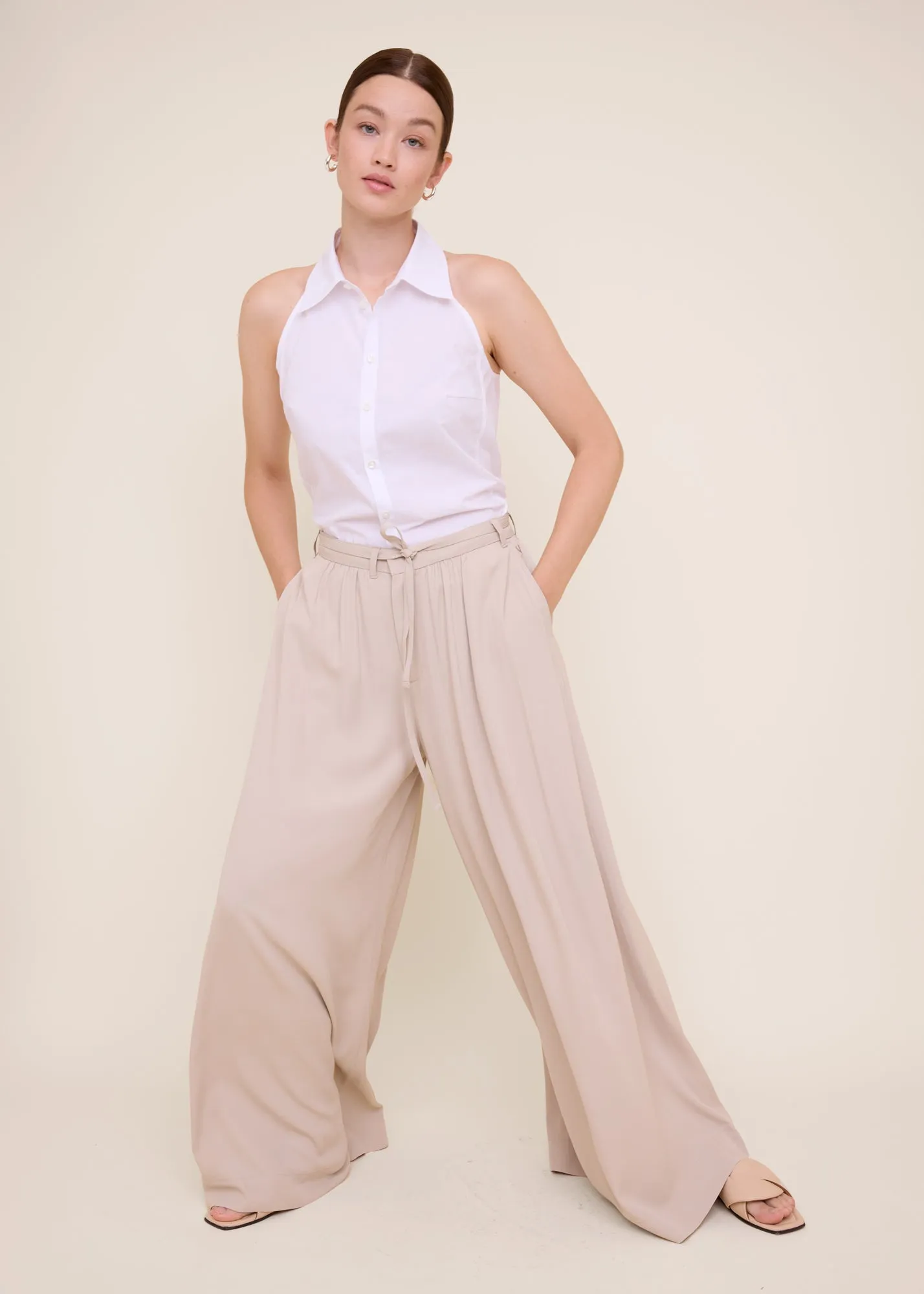 Top Cotton poplin sleeveless