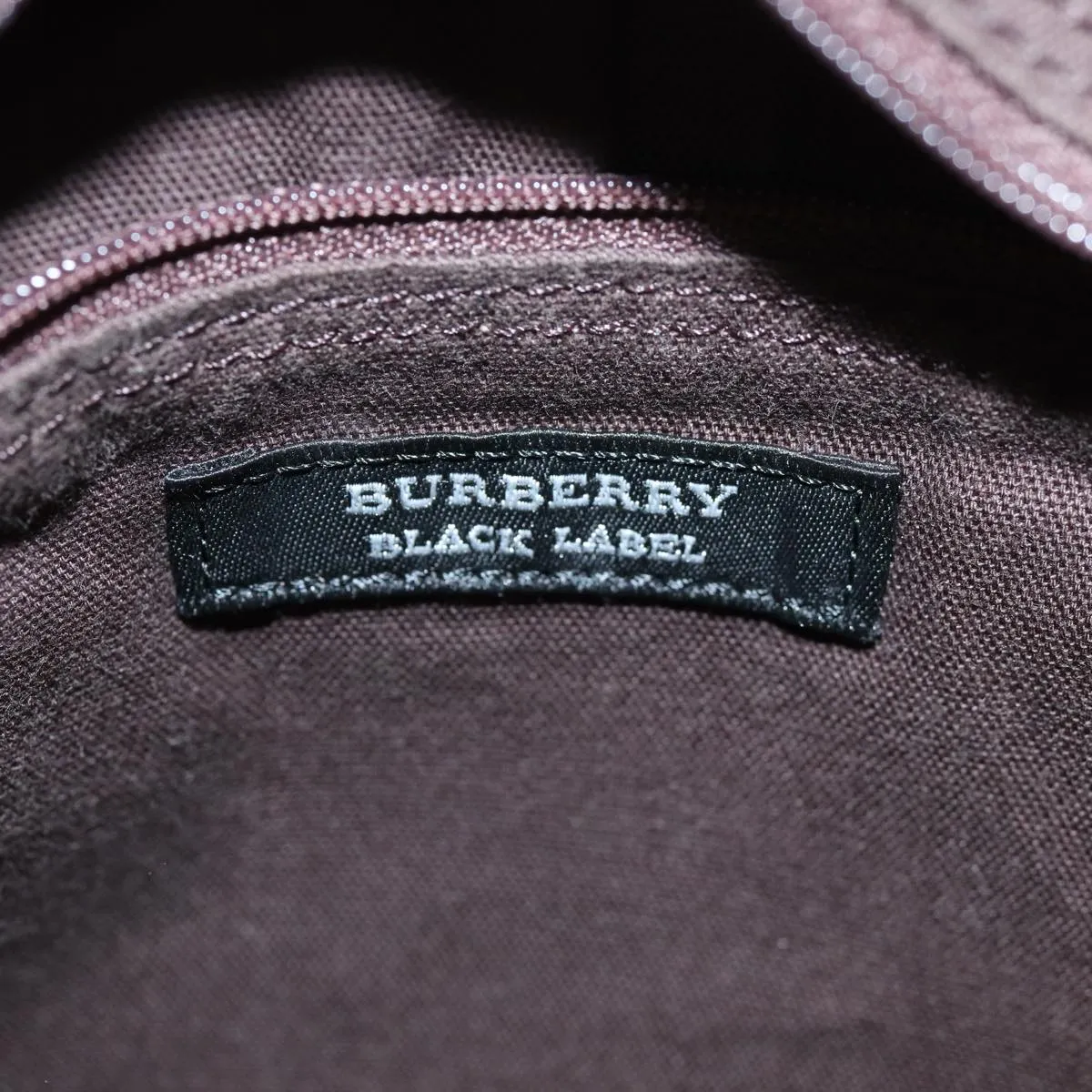 Trendy Inspired Burberry Black Label Shoulder Bag Nylon Khaki Auth 74255