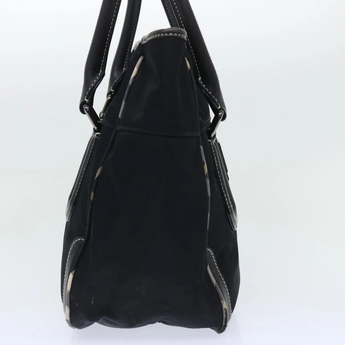 Trendy Inspired Burberry Blue Label Shoulder Bag Nylon Black Auth Bs7873