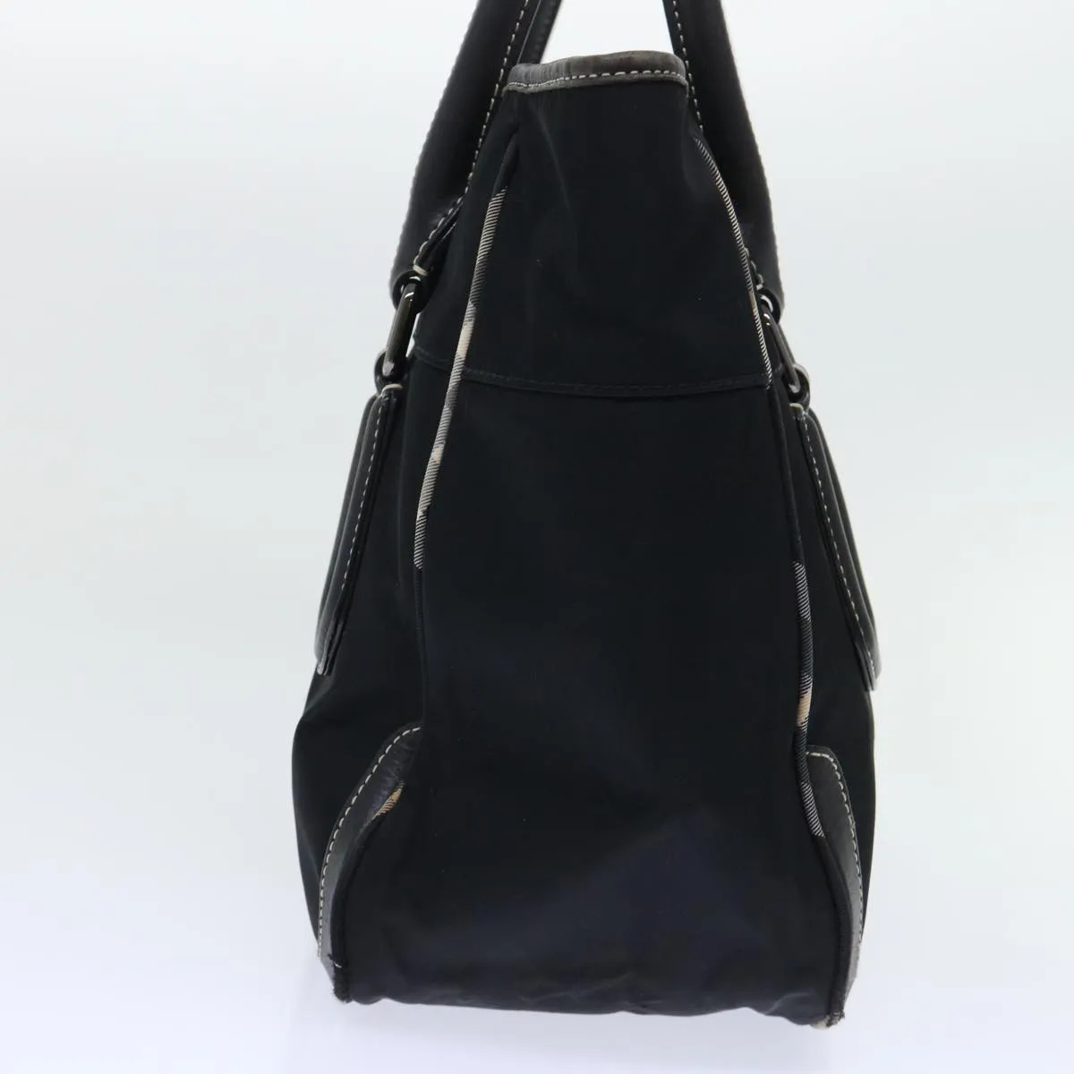 Trendy Inspired Burberry Blue Label Shoulder Bag Nylon Black Auth Bs7873