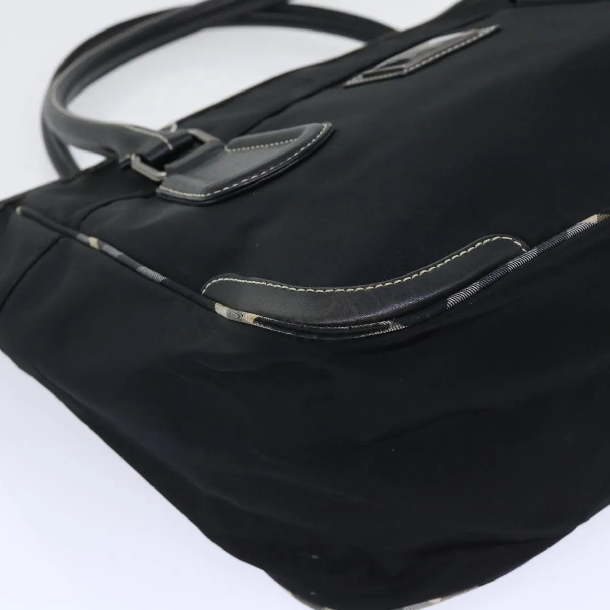 Trendy Inspired Burberry Blue Label Shoulder Bag Nylon Black Auth Bs7873