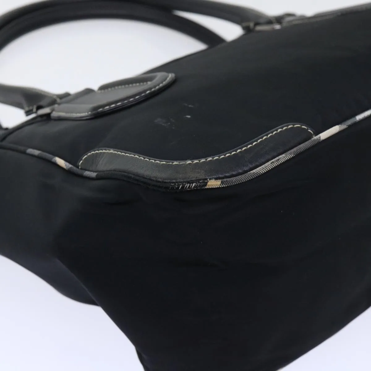 Trendy Inspired Burberry Blue Label Shoulder Bag Nylon Black Auth Bs7873