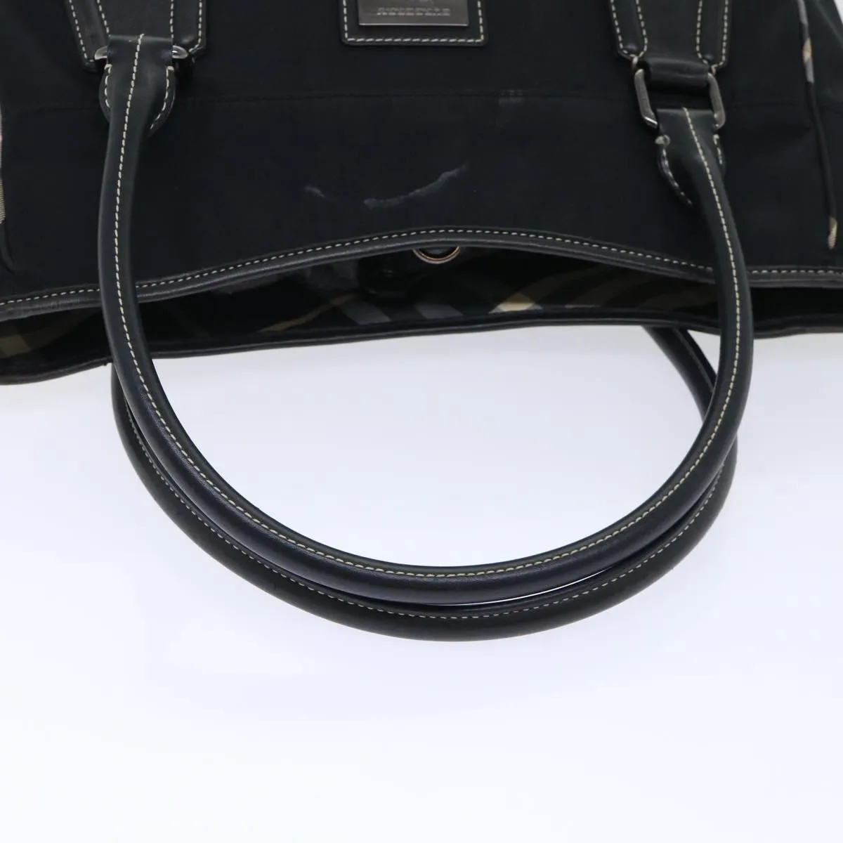 Trendy Inspired Burberry Blue Label Shoulder Bag Nylon Black Auth Bs7873