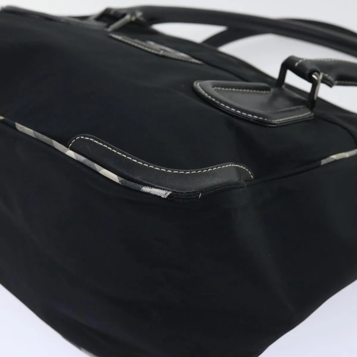 Trendy Inspired Burberry Blue Label Shoulder Bag Nylon Black Auth Bs7873