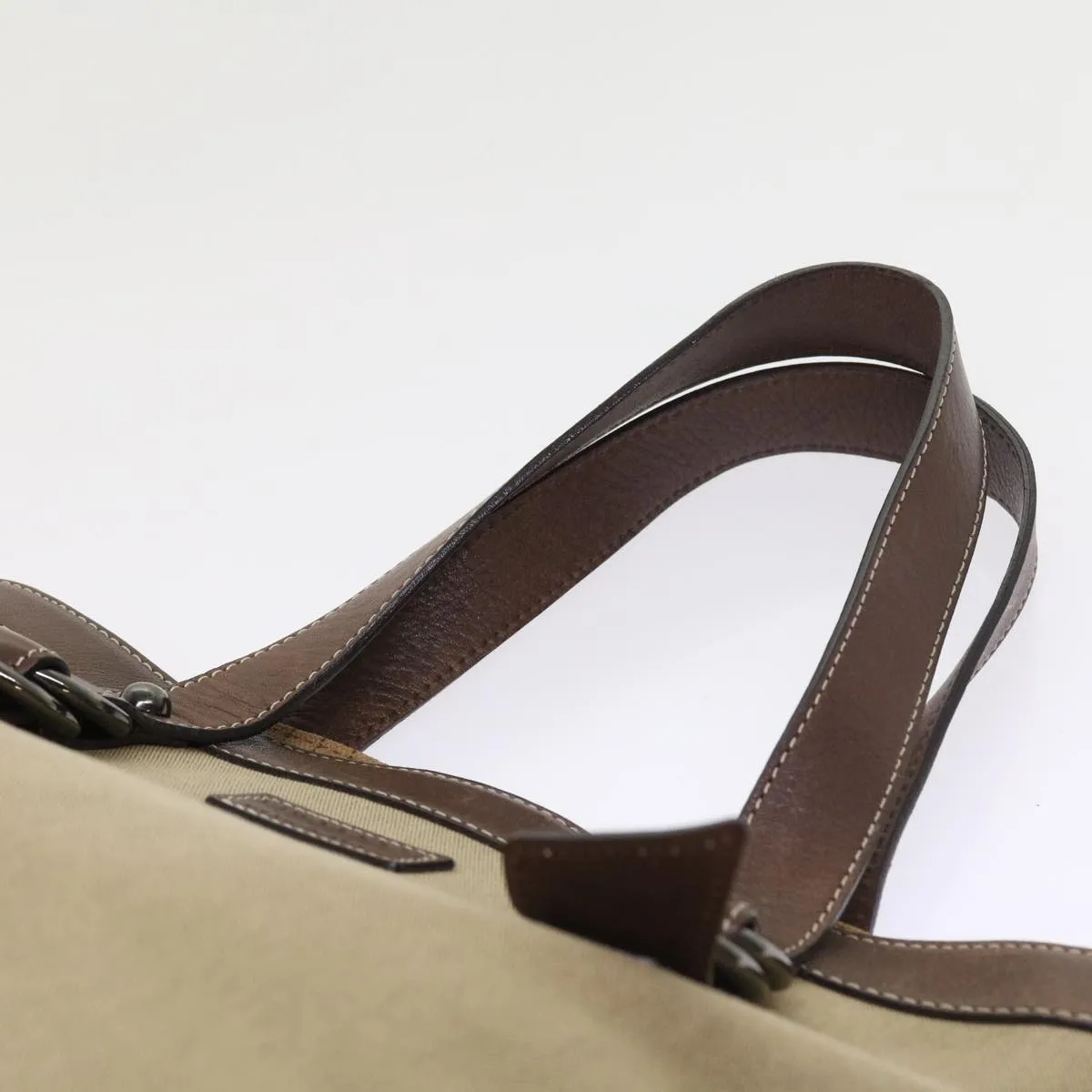 Trendy Inspired Burberry Blue Label Tote Bag Canvas Leather Brown Auth Bs8612