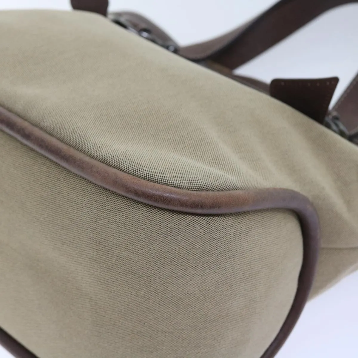 Trendy Inspired Burberry Blue Label Tote Bag Canvas Leather Brown Auth Bs8612
