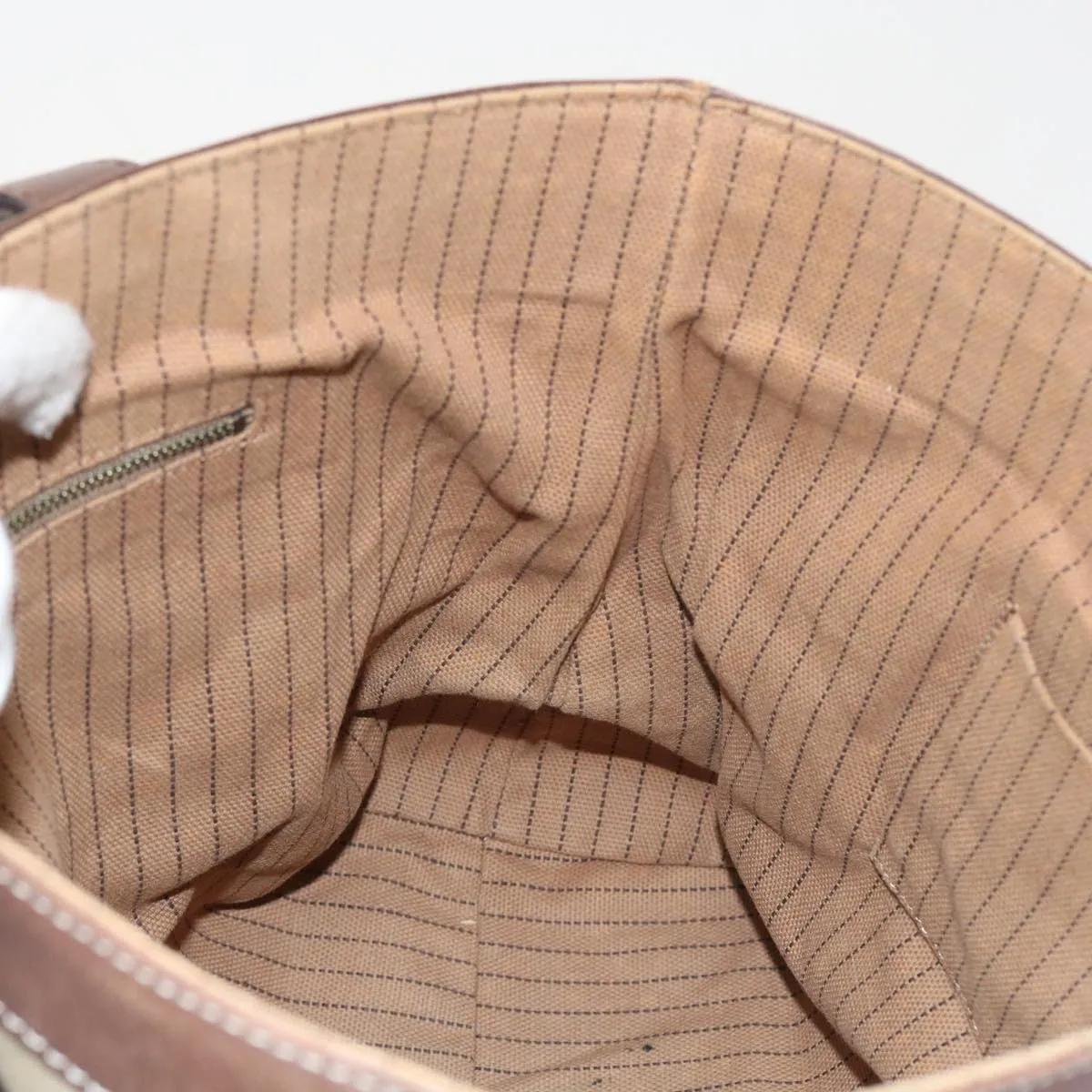 Trendy Inspired Burberry Blue Label Tote Bag Canvas Leather Brown Auth Bs8612