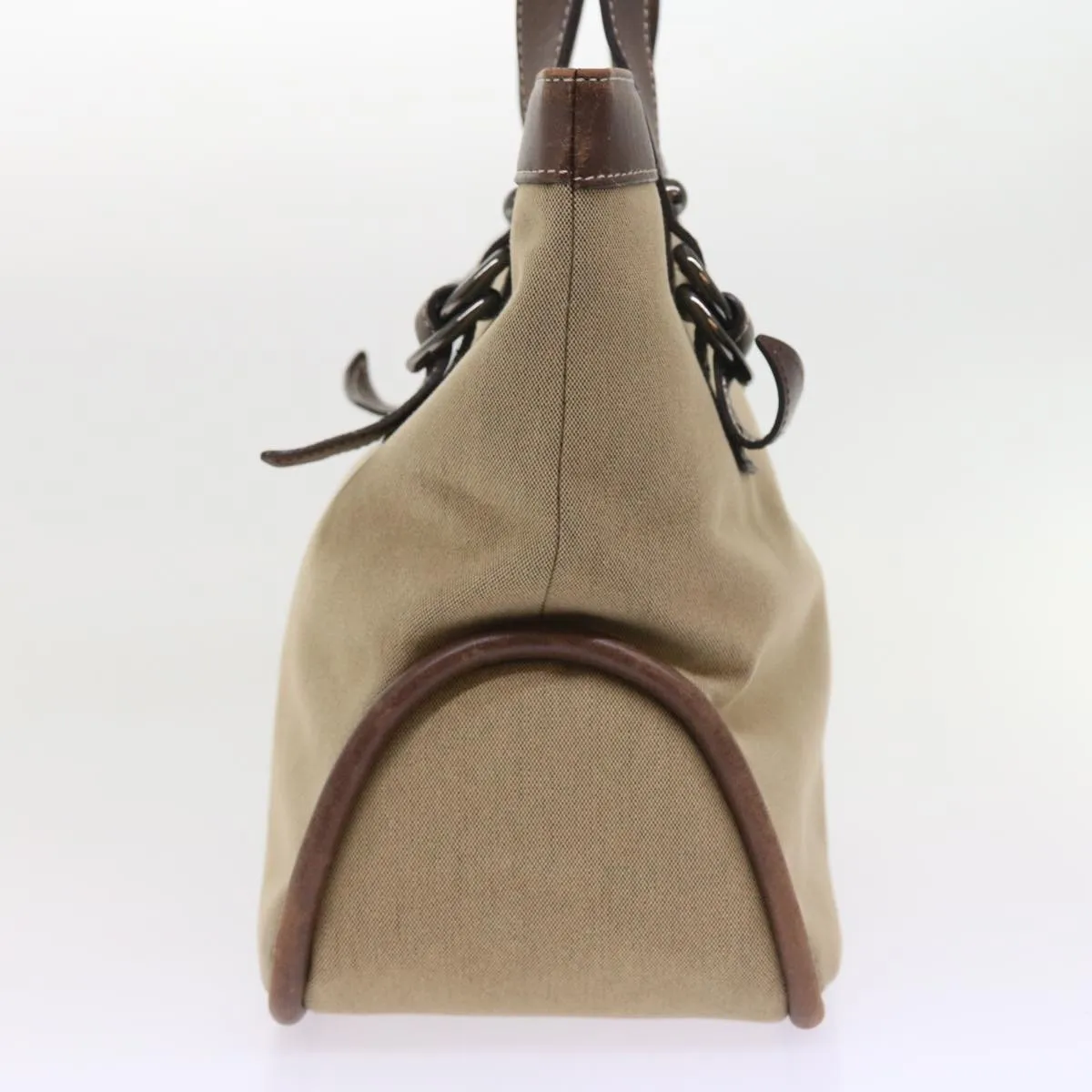 Trendy Inspired Burberry Blue Label Tote Bag Canvas Leather Brown Auth Bs8612