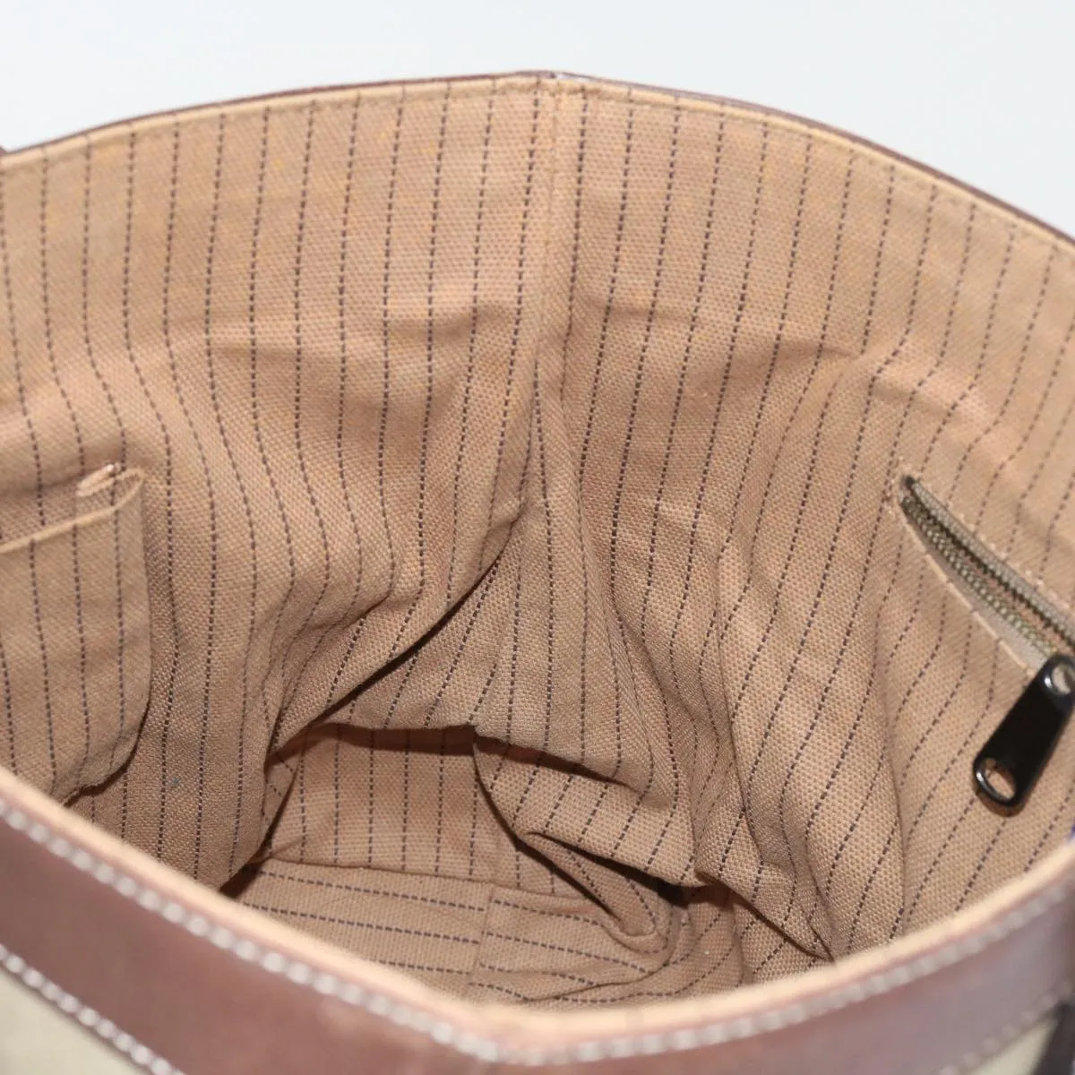 Trendy Inspired Burberry Blue Label Tote Bag Canvas Leather Brown Auth Bs8612