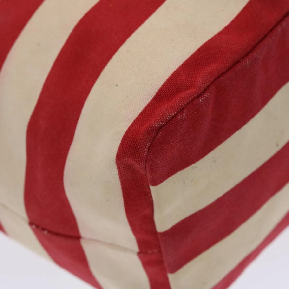 Trendy Inspired Burberry Blue Label Tote Bag Canvas Red White Auth Bs6604