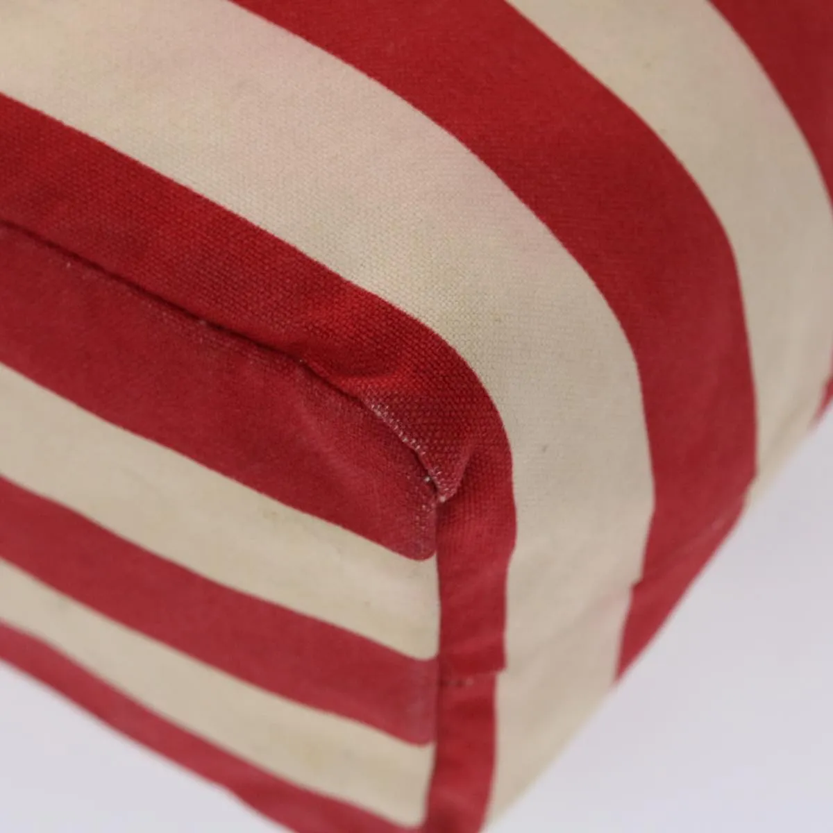Trendy Inspired Burberry Blue Label Tote Bag Canvas Red White Auth Bs6604