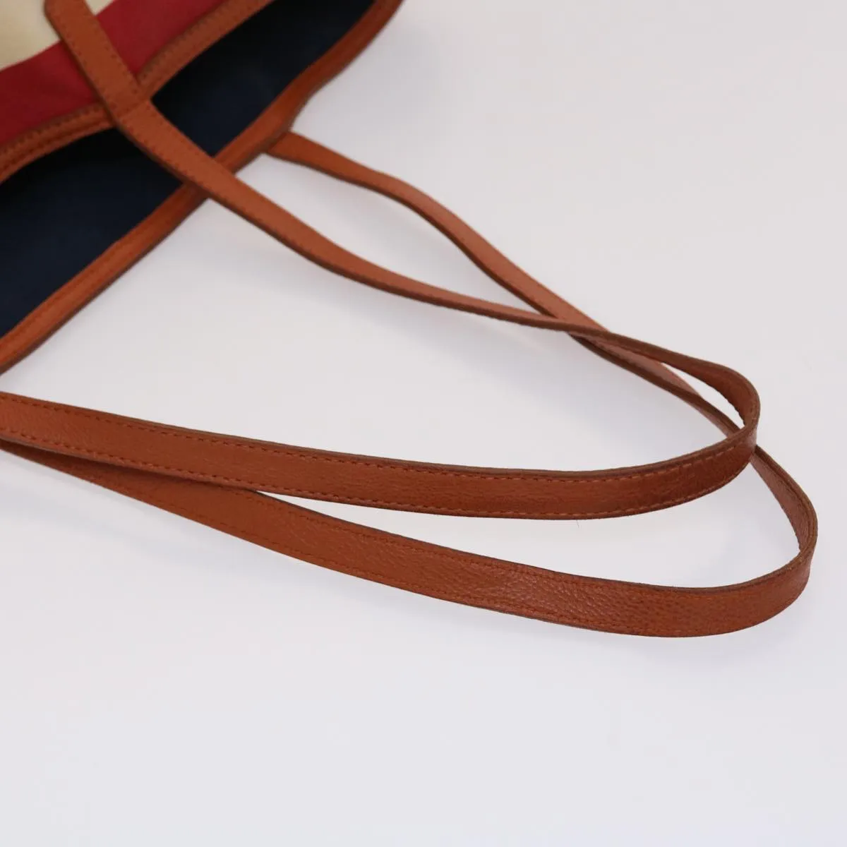 Trendy Inspired Burberry Blue Label Tote Bag Canvas Red White Auth Bs6604