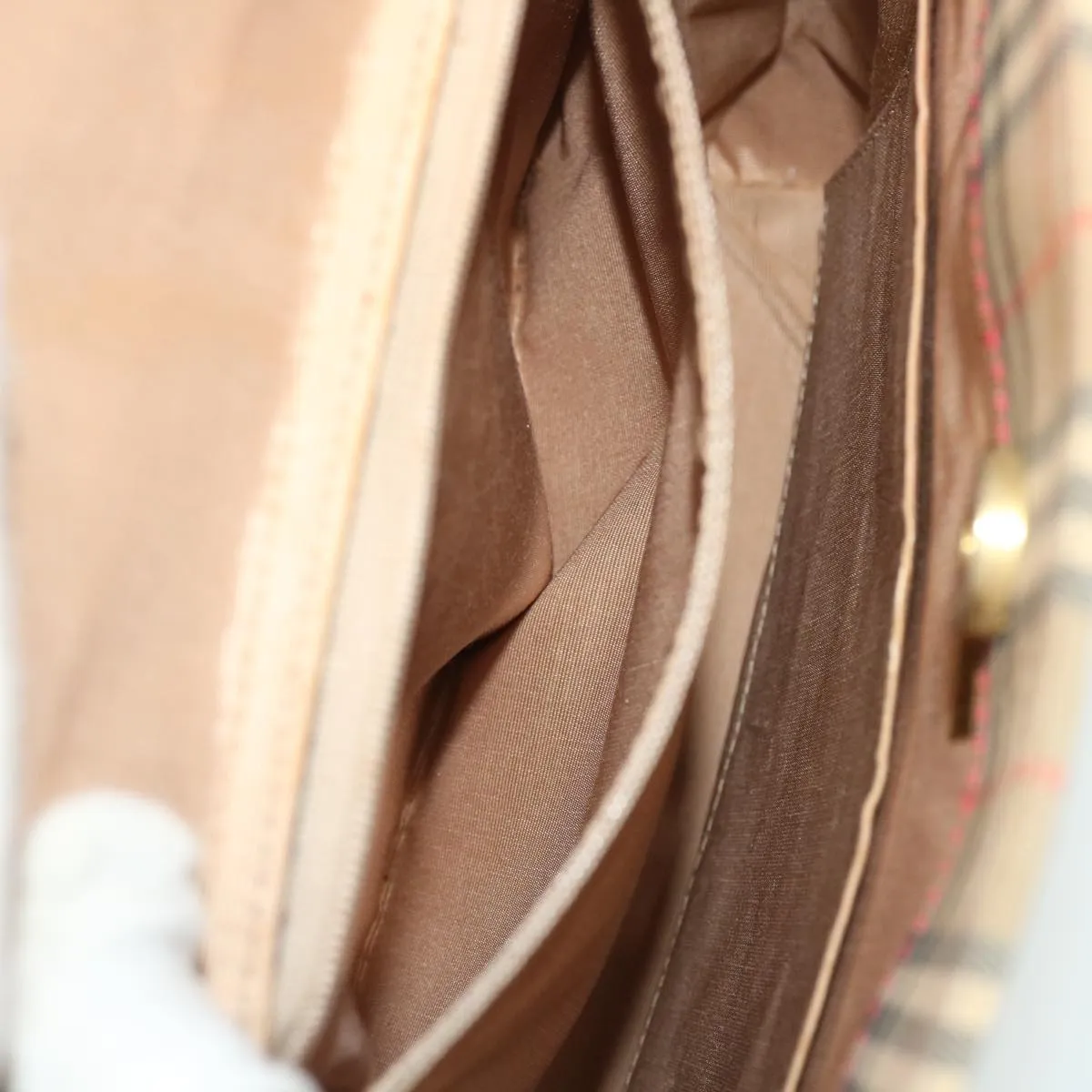 Trendy Inspired Burberry Nova Check Tote Bag Canvas Leather Red Beige Black Auth Bs8128