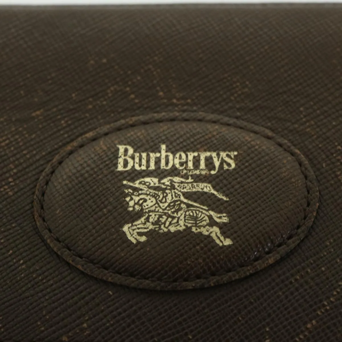 Trendy Inspired Burberryss Nova Check Clutch Bag Nylon Canvas Brown Auth Bs9092