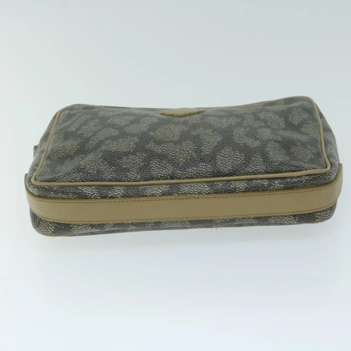 Trendy Inspired BurberryssTrendy Inspired  Saint Laurent Clutch Bag Pvc Leather 3set Black Beige Auth 63887