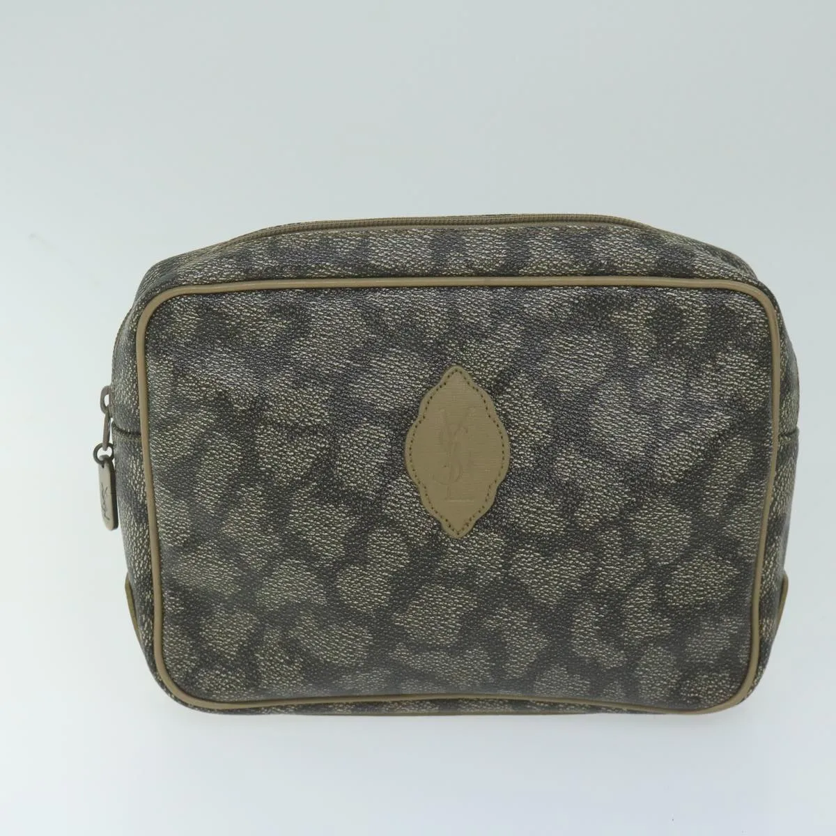Trendy Inspired BurberryssTrendy Inspired  Saint Laurent Clutch Bag Pvc Leather 3set Black Beige Auth 63887