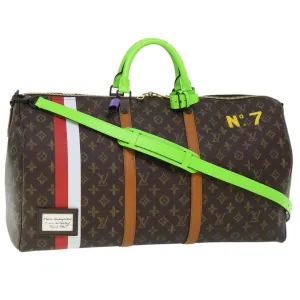 Trendy Inspired Louis Vuitton Capsule Collection Keepall Bandouliere 55 Bag M59661 Auth 53413a