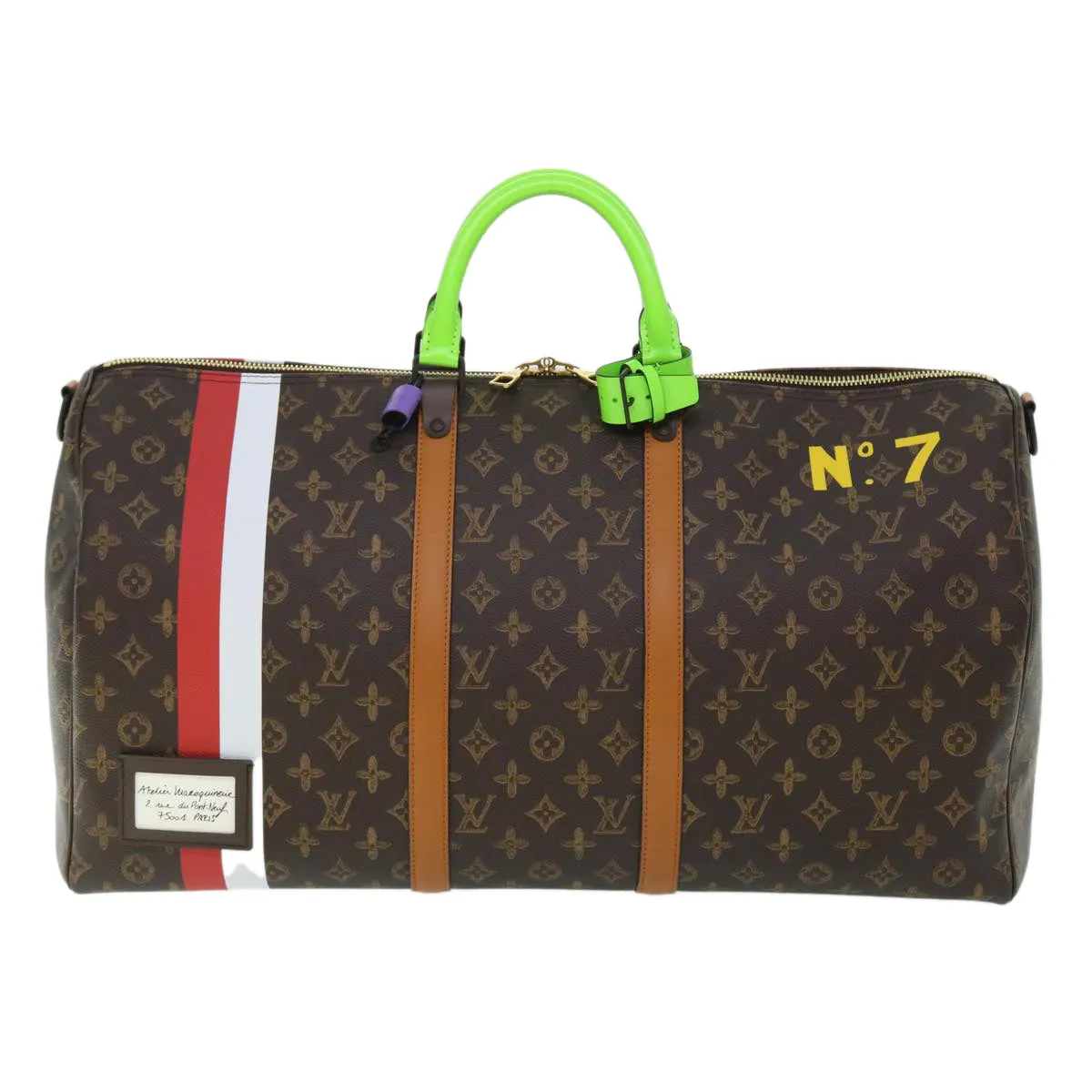Trendy Inspired Louis Vuitton Capsule Collection Keepall Bandouliere 55 Bag M59661 Auth 53413a