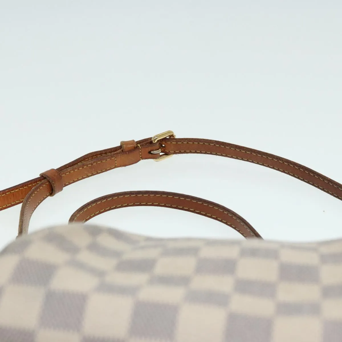 Trendy Inspired Louis Vuitton Damier Azur Siracusa Pm Shoulder Bag N41113 Lv Auth 87967