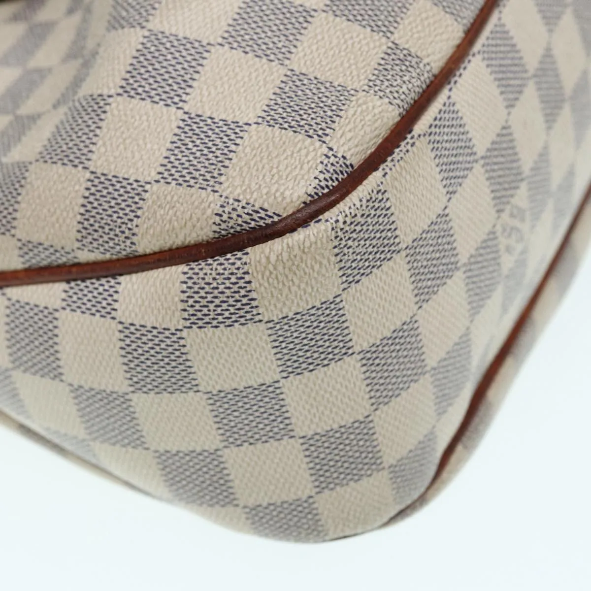 Trendy Inspired Louis Vuitton Damier Azur Siracusa Pm Shoulder Bag N41113 Lv Auth 87967
