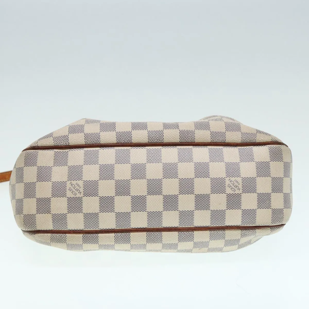 Trendy Inspired Louis Vuitton Damier Azur Siracusa Pm Shoulder Bag N41113 Lv Auth 87967