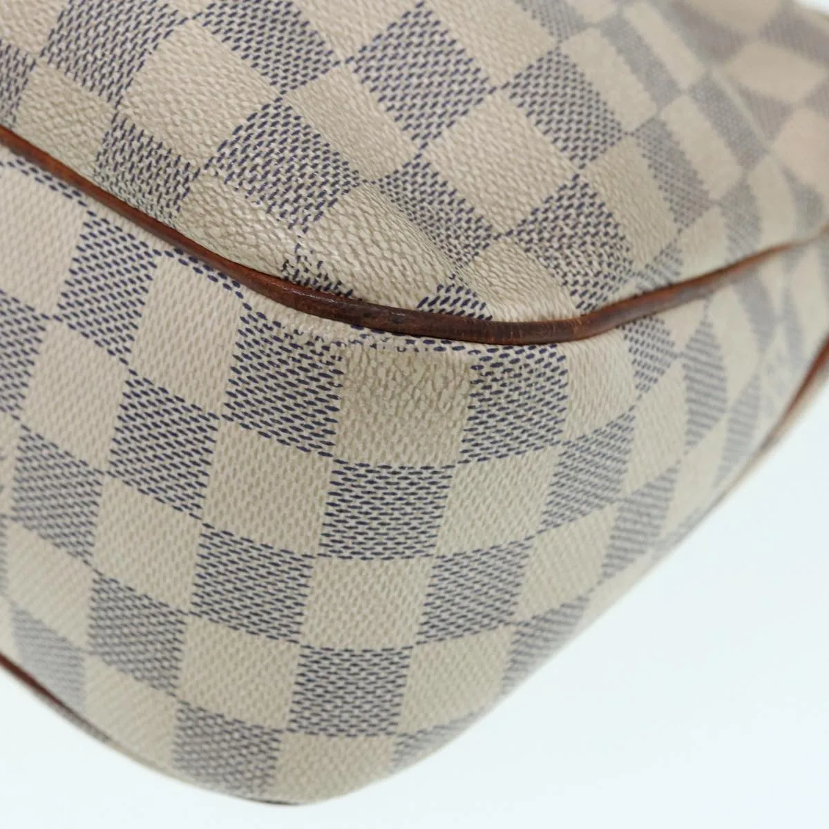 Trendy Inspired Louis Vuitton Damier Azur Siracusa Pm Shoulder Bag N41113 Lv Auth 87967