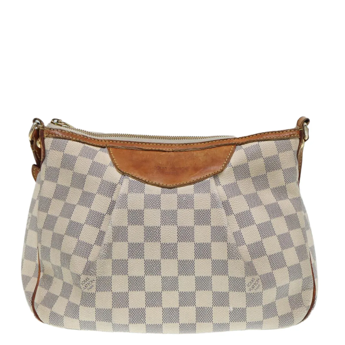 Trendy Inspired Louis Vuitton Damier Azur Siracusa Pm Shoulder Bag N41113 Lv Auth 87967