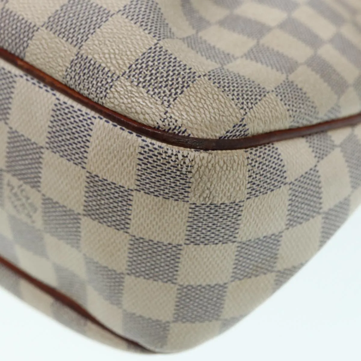 Trendy Inspired Louis Vuitton Damier Azur Siracusa Pm Shoulder Bag N41113 Lv Auth 87967