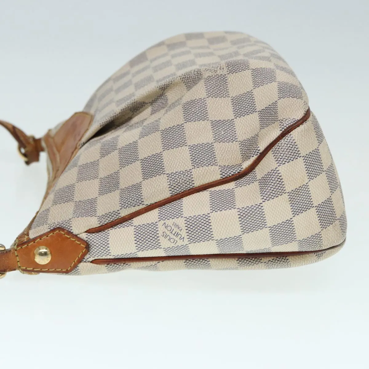Trendy Inspired Louis Vuitton Damier Azur Siracusa Pm Shoulder Bag N41113 Lv Auth 87967