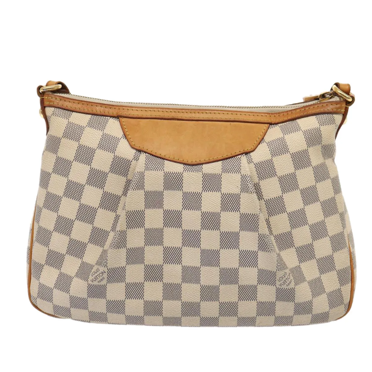 Trendy Inspired Louis Vuitton Damier Azur Siracusa Pm Shoulder Bag N41113 Lv Auth Ar12518
