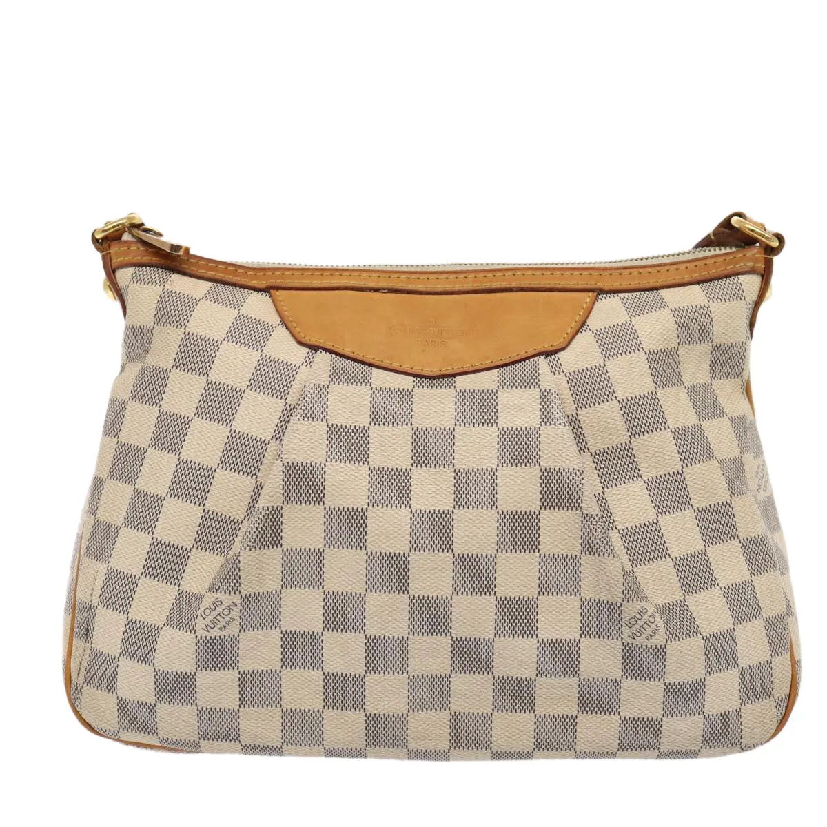 Trendy Inspired Louis Vuitton Damier Azur Siracusa Pm Shoulder Bag N41113 Lv Auth Ar12518