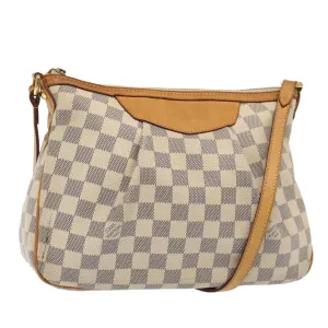 Trendy Inspired Louis Vuitton Damier Azur Siracusa Pm Shoulder Bag N41113 Lv Auth Ar12518