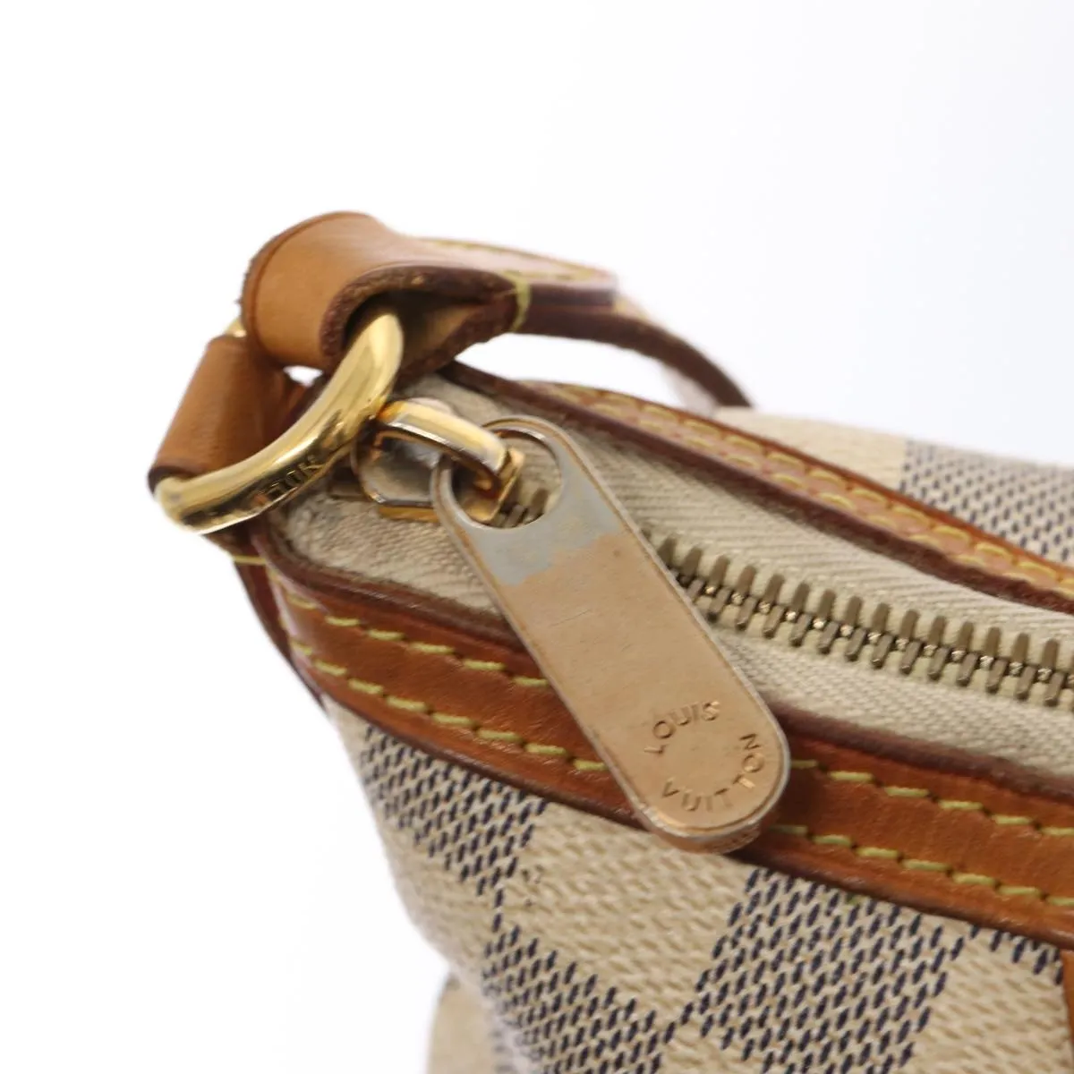 Trendy Inspired Louis Vuitton Damier Azur Siracusa Pm Shoulder Bag N41113 Lv Auth Ar12518