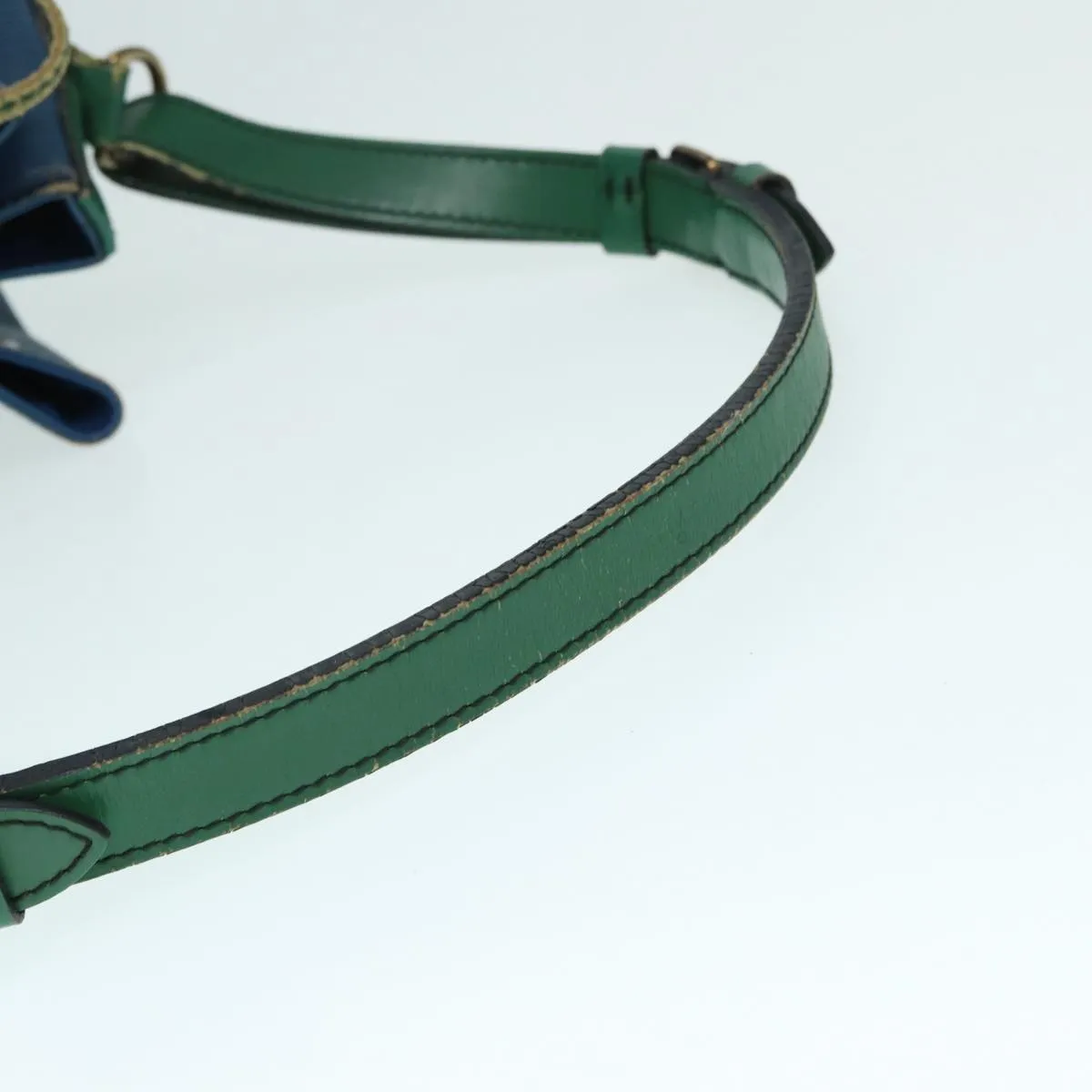 Trendy Inspired Louis Vuitton Epi Noe Shoulder Bag Bicolor Green Blue M44044 Lv Auth 87792