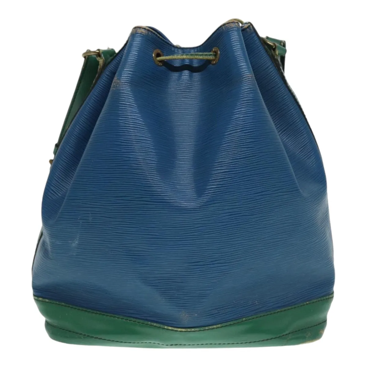 Trendy Inspired Louis Vuitton Epi Noe Shoulder Bag Bicolor Green Blue M44044 Lv Auth 87792