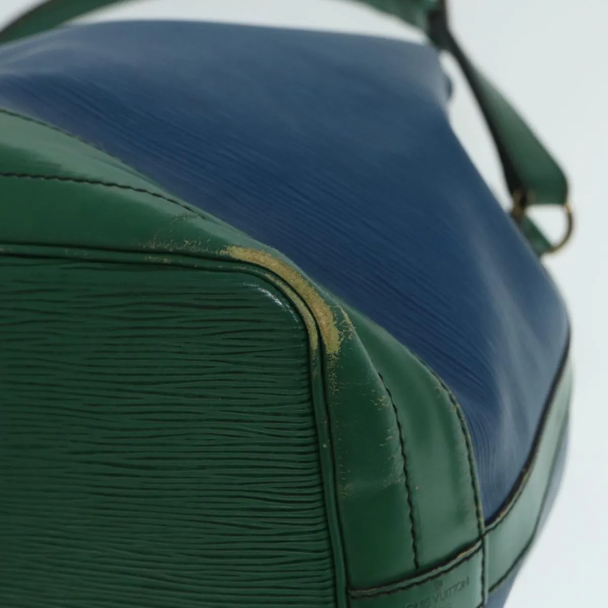 Trendy Inspired Louis Vuitton Epi Noe Shoulder Bag Bicolor Green Blue M44044 Lv Auth 87792