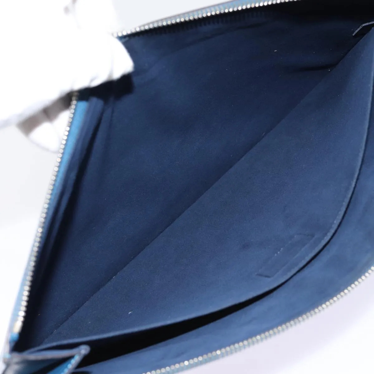 Trendy Inspired Louis Vuitton Epi Pochette Jules Gm Clutch Bag Blue M64154 Lv Auth 87939