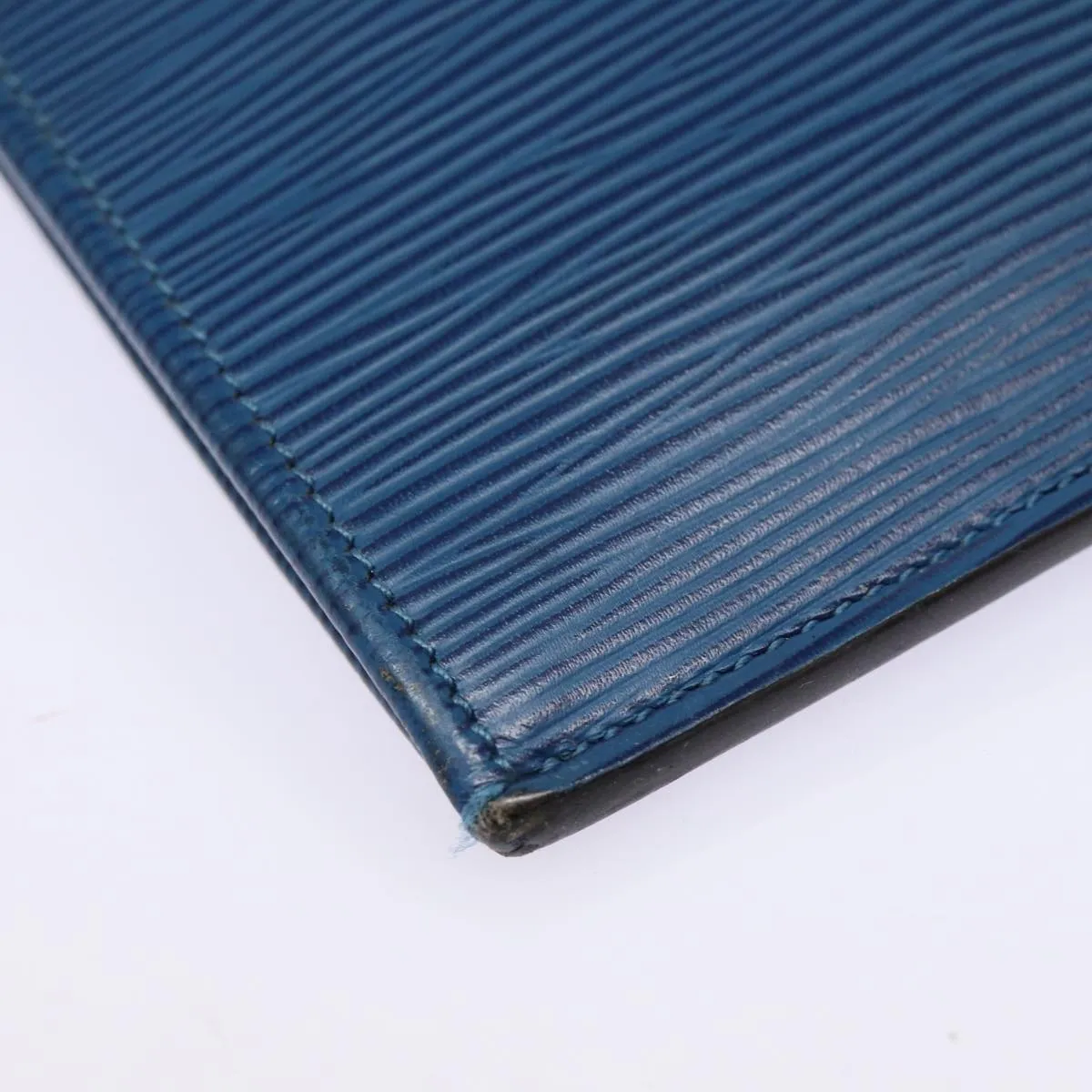 Trendy Inspired Louis Vuitton Epi Pochette Jules Gm Clutch Bag Blue M64154 Lv Auth 87939